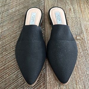 Steve New York - Valdez Knit Black Mule Shoe 9.5